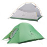 Палатка 1-местная NATUREHIKE СLOUD UP NH18T010-T 6927595765678 сверхлегкая + коврик 20D зеленый