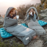 Спальный мешок NATUREHIKE CNK2350WS023 MS500 с капюшоном, серый, молния слева 6977465865953
